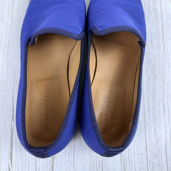 Duke + Dexter Mens Loafer Fabric Blue Slip-On Handmade England Sz 10